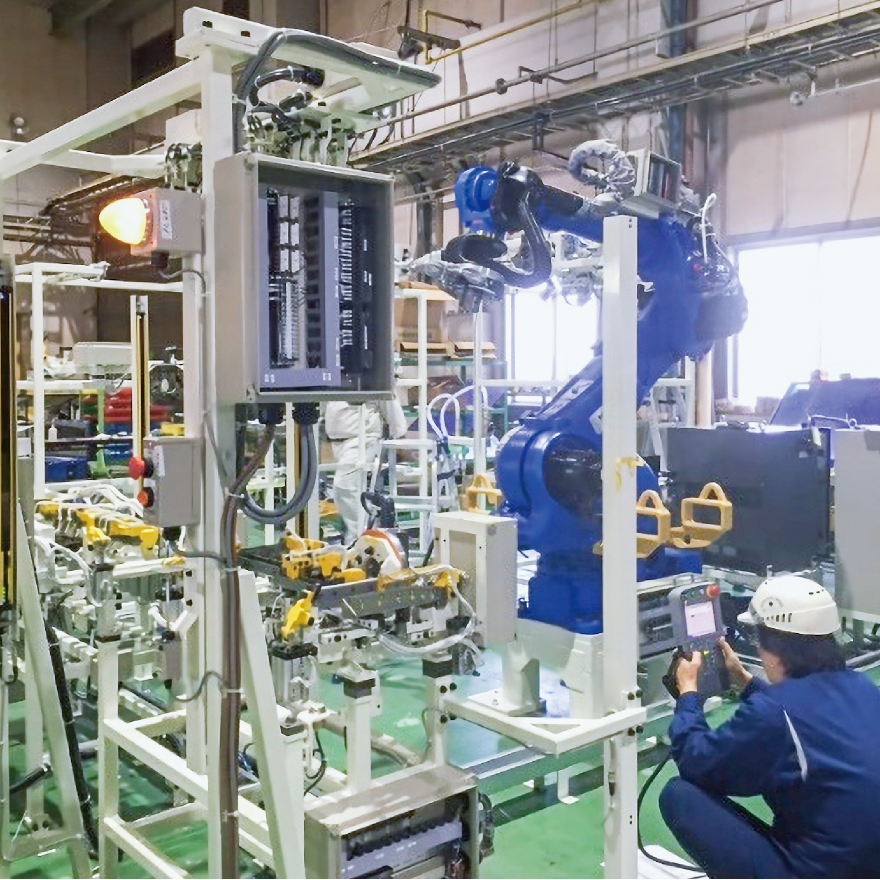 SW溶接（ロボット）ラインの構築